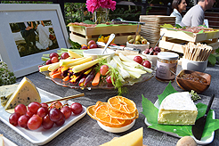 A GARDEN WEDDING RECEPTION